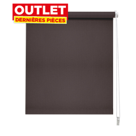 Store enrouleur occultant Easy Roll chocolat 62 x 190 cm MADECO