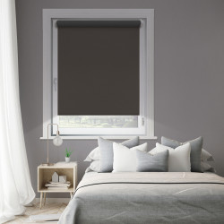 Store enrouleur occultant Easy Roll chocolat 62 x 190 cm MADECO Store enrouleur occultant Easy Roll chocolat 62 x 190 cm MADECO