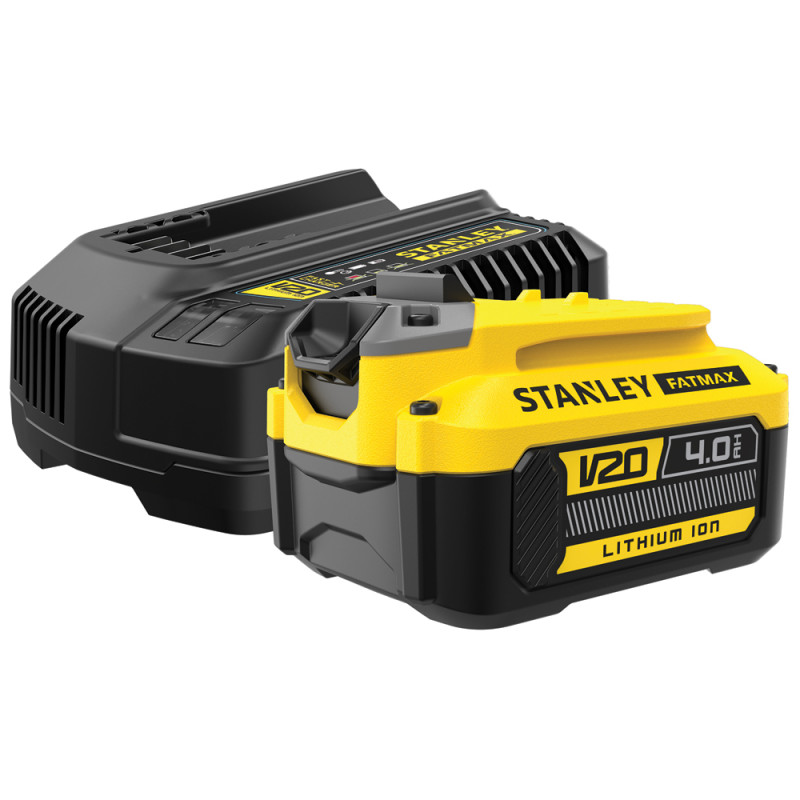 Batterie V20 Lithium-Ion 4 Ah avec chargeur 18 V STANLEY FATMAX