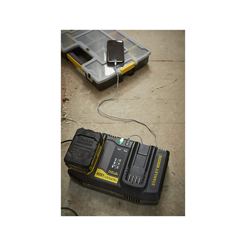 Chargeur double V20 18 V STANLEY FATMAX