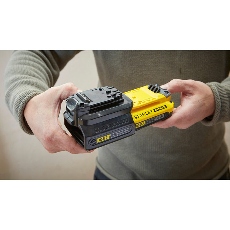 Adaptateur V20 pour batterie SFM Heritage STANLEY FATMAX Adaptateur V20 pour batterie SFM Heritage STANLEY FATMAX