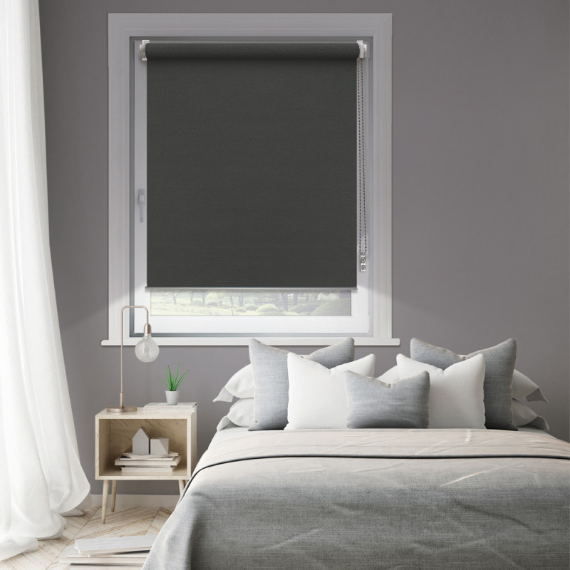 Store enrouleur occultant Easy Roll Must anthracite 62 x 190 cm MADECO Store enrouleur occultant Easy Roll Must anthracite 62 x 190 cm MADECO