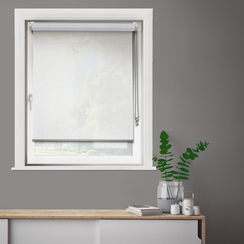 Store enrouleur tamisant Easy Roll Must blanc 52 x 190 cm MADECO Store enrouleur tamisant Easy Roll Must blanc 52 x 190 cm MADECO