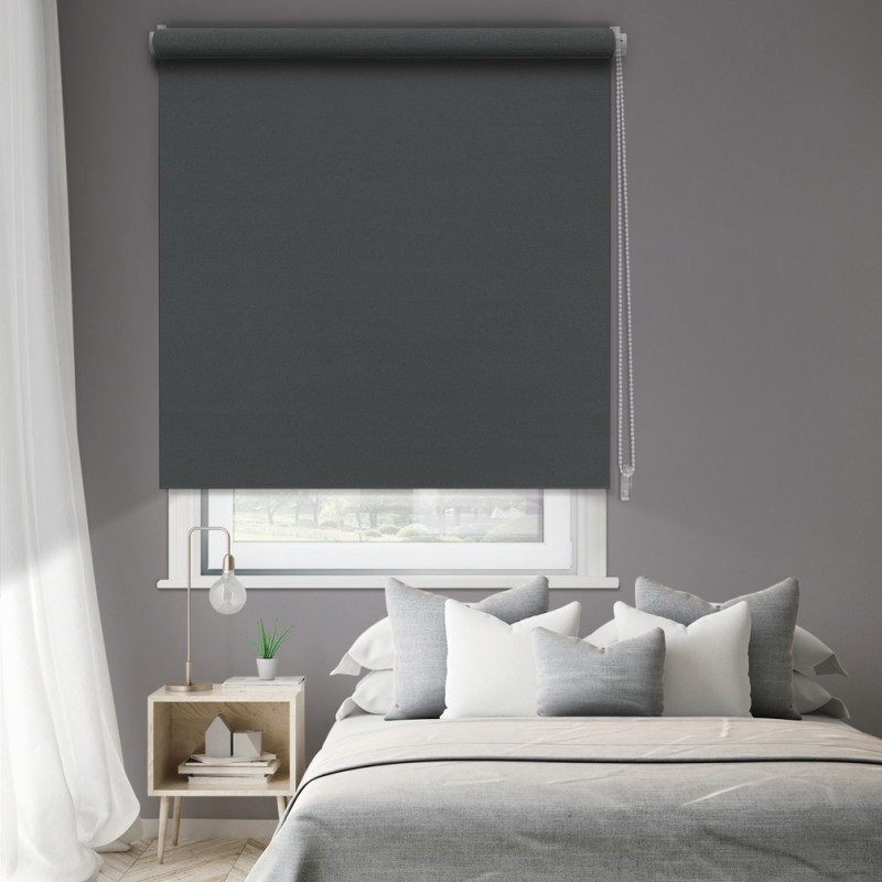 Store enrouleur occultant anthracite 90 x 190 cm MADECO Store enrouleur occultant anthracite 90 x 190 cm MADECO
