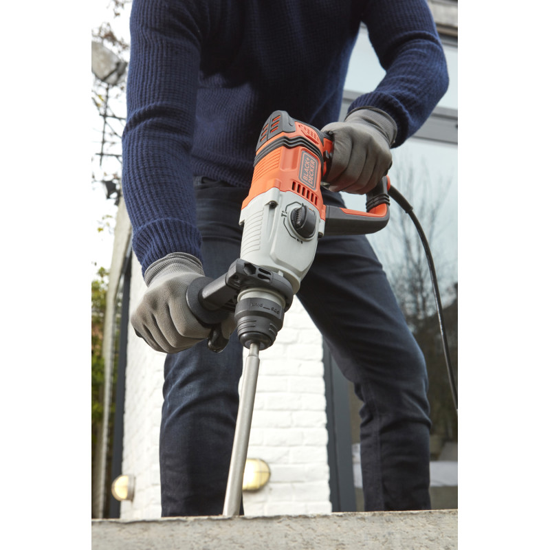 Marteau pneumatique électrique BEHS02K-QS 800 W BLACK+DECKER Marteau pneumatique électrique BEHS02K-QS 800 W BLACK+DECKER