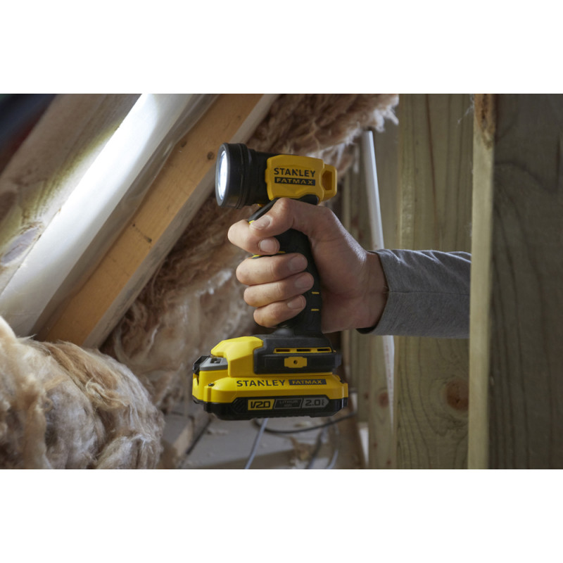 Torche LED avec tête rotative 140 lm STANLEY FATMAX Torche LED avec tête rotative 140 lm STANLEY FATMAX
