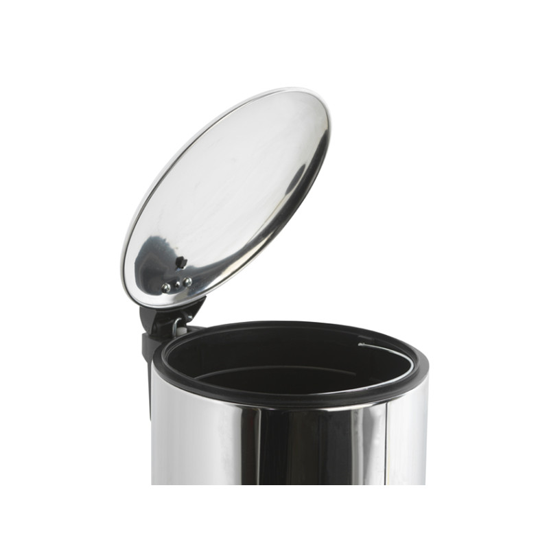 Poubelle à pédale acier inoxydable brillante 5 L PRACTO HOME Poubelle à pédale acier inoxydable brillante 5 L PRACTO HOME