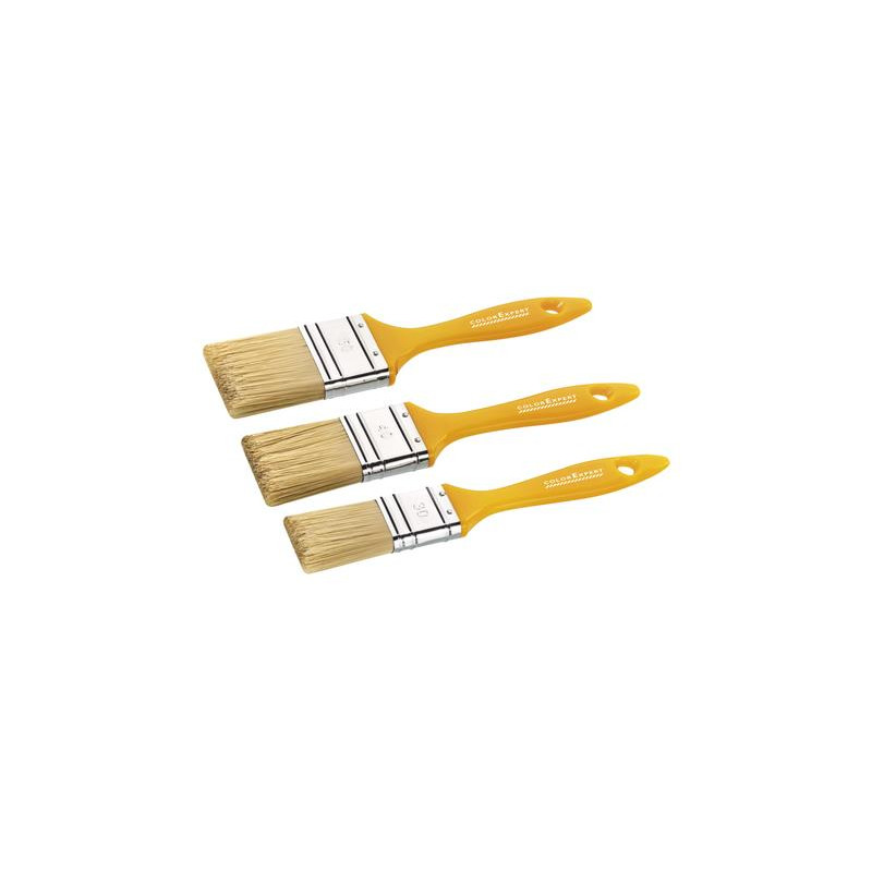Set pinceau plat pour laque 3 pièces COLOR EXPERT Set pinceau plat pour laque 3 pièces COLOR EXPERT