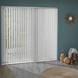 Kit store à lamelles verticales blanches 200 x 260 cm MADECO