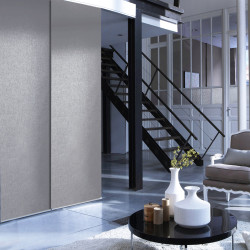 Kit de panneaux japonais gris 170 x 250 cm MADECO