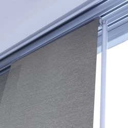 Kit de panneaux japonais gris 115 x 250 cm MADECO