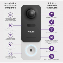 Vidéophone connecté sans fil Welcome Eye Link PHILIPS Vidéophone connecté sans fil Welcome Eye Link PHILIPS