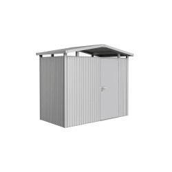 Abri de jardin métal Panorama BIOHORT argenté 2,73m | BIOHORT