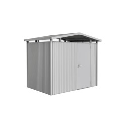 Abri de jardin métal Panorama BIOHORT argenté 2,73m | BIOHORT