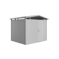 Abri de jardin métal Panorama BIOHORT argenté 2,73m | BIOHORT