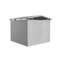 Abri de jardin en métal Panorama BIOHORT argenté 2,73 m | BIOHORT