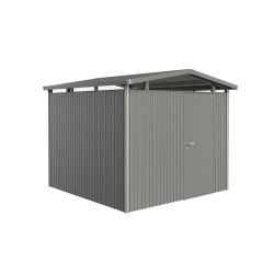 Abri de jardin en métal Panorama BIOHORT gris 2,73 x 2,78 m | BIOHORT