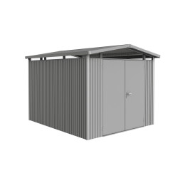 Abri de jardin métal Panorama BIOHORT gris 2,73x3,18m | BIOHORT