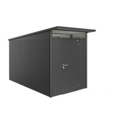 Abri de jardin métal AvantGarde BIOHORT gris foncé 1,8x3,8m | BIOHORT