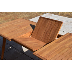 Table de jardin extensible Tahiti 180-240 x 100 x 75 cm