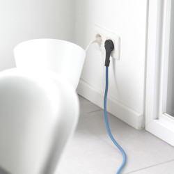 Allonge textile bleu paon 3m – Qualité | CHACON