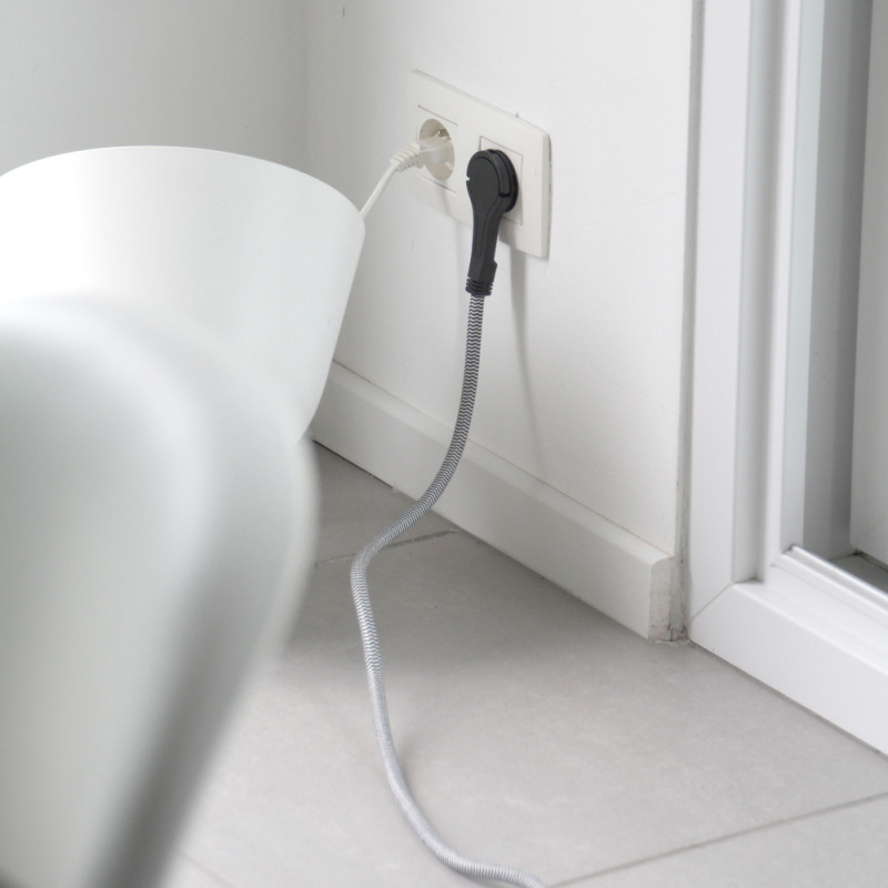 Allonge Textile 5m CHACON – Noir & Blanc | CHACON