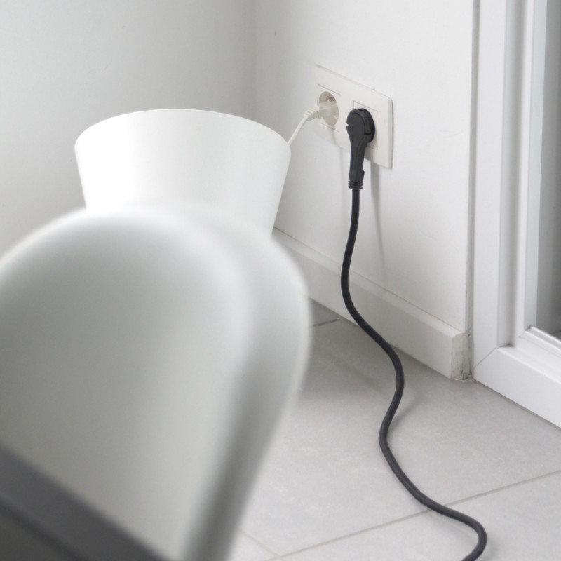 Rallonge textile noire 5 m – Câblage fiable | CHACON