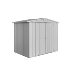 Abri de jardin en métal Europa argenté 2,44 x 1,56 x 2,03 m BIOHORT