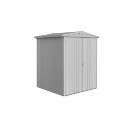 Abri de jardin en métal Europa argenté 1,72 x 1,56 x 1,96 m BIOHORT