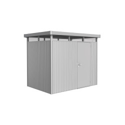 Abri de jardin métal HighLine BIOHORT argenté 2,75m | BIOHORT