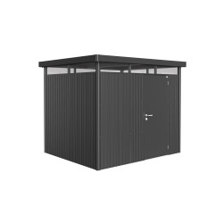 Abri de jardin métal HighLine BIOHORT gris foncé 2,75m | BIOHORT