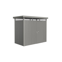 Abri de jardin métal HighLine BIOHORT gris 2,75m | BIOHORT