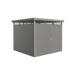 Abri de jardin en métal HighLine BIOHORT gris 2,75 m | BIOHORT