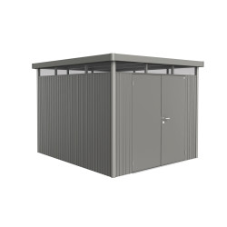 Abri de jardin en métal HighLine BIOHORT gris 2,75 x 3,15 m | BIOHORT