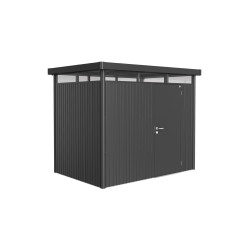 Abri de jardin en métal HighLine 1 porte gris foncé 2,75 x 1,95 x 2,22 m BIOHORT Abri de jardin en métal HighLine 1 porte gris foncé 2,75 x 1,95 x 2,22 m BIOHORT