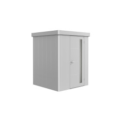 Abri de jardin métal Neo argenté 1.8x1.8x2.22m BIOHORT | BIOHORT
