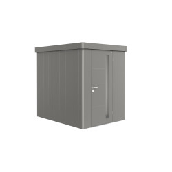 Abri de jardin métal Neo gris métallisé BIOHORT 1.8x2.36m | BIOHORT