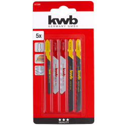 Lames Scie Sauteuse Bois/Métal 5 Pcs KWB – Coupe Précise | KWB