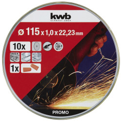 Disque à tronçonner 115x1mm 10pcs KWB – Coupe Précise | KWB