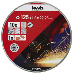 Disque à tronçonner 125x1mm 10pcs KWB – Coupe Précise | KWB