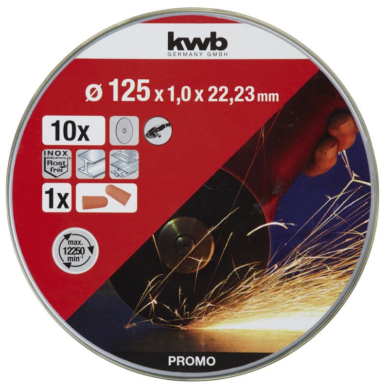 Disque à tronçonner 125 x 1 mm 10 pièces KWB