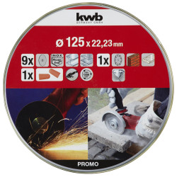 Disques diamant 125 mm KWB – Lot de 10 pièces | KWB