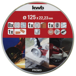 Disques à tronçonner KWB Ø 125mm – Lot de 10 pièces | KWB

