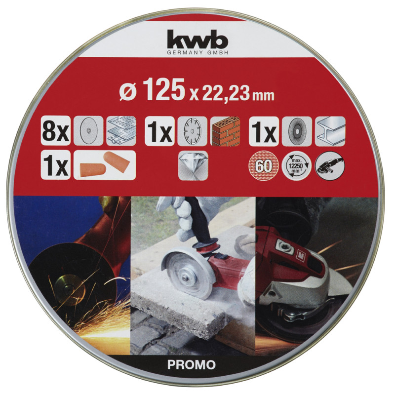 Set de disques à tronçonner StartSet Ø 125 mm 10 pièces KWB