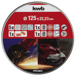 Disques à Tronçonner Métal 125mm 7p – KWB | KWB

