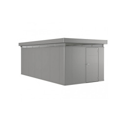 Abri de jardin métal CasaNova BIOHORT gris droite 3.3x6.3m | BIOHORT
