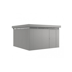 Abri de jardin métal CasaNova BIOHORT gris 4,3x4,3m porte droite | BIOHORT