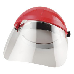 Casque avec visière transparente