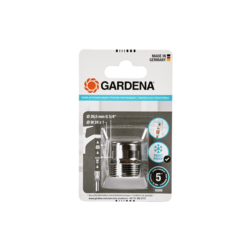 Adaptateur Robinet Mitigeur 26,5mm – Connexion Facile | GARDENA
 Adaptateur Robinet Mitigeur 26,5mm – Connexion Facile | GARDENA