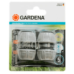 Kit de réparation pour tuyaux 2 pièces Ø 13 - 15 mm GARDENA Kit de réparation pour tuyaux 2 pièces Ø 13 - 15 mm GARDENA